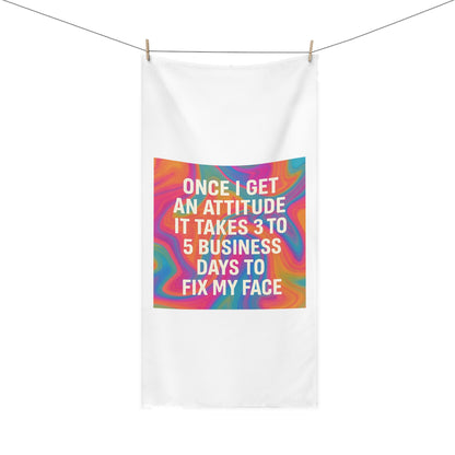 Fix My Face Mink-Cotton  Beach Towel