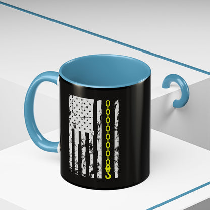 Thin Yellow Line 2-Tone Coffee Mug