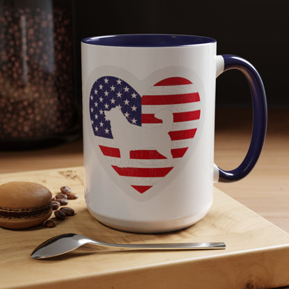 Malamute Flag 2-Tone Coffee Mug
