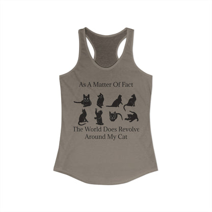 Matter Of Fact Cat Women's Racerback Tank