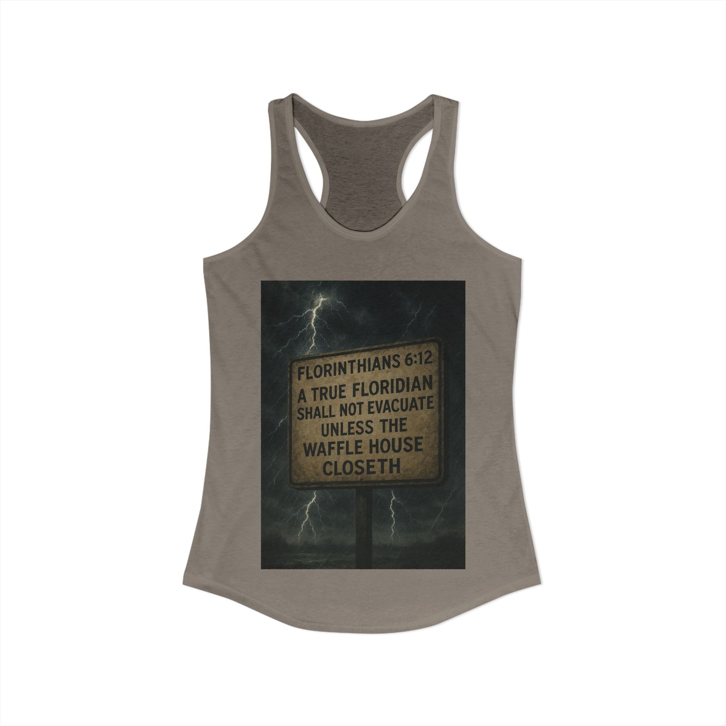 Florinthians 6:12 Women's Racerback Tank
