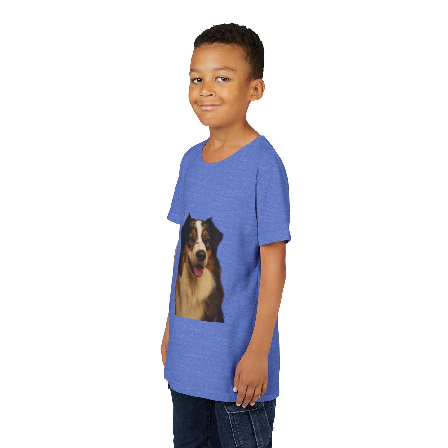 Aussie Head Youth Unisex Short Sleeve Crewneck Tee