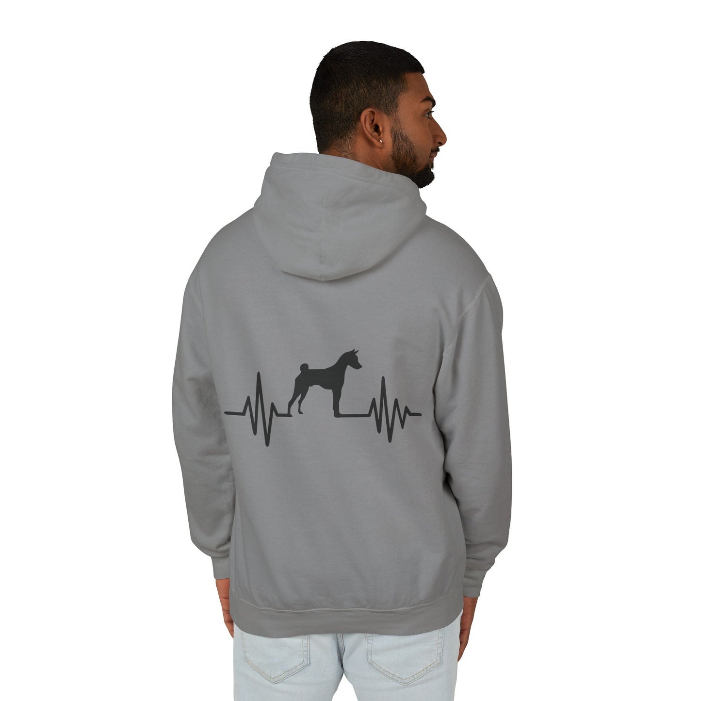 My Heart Beats For Basenjis Unisex Lightweight Hoodie