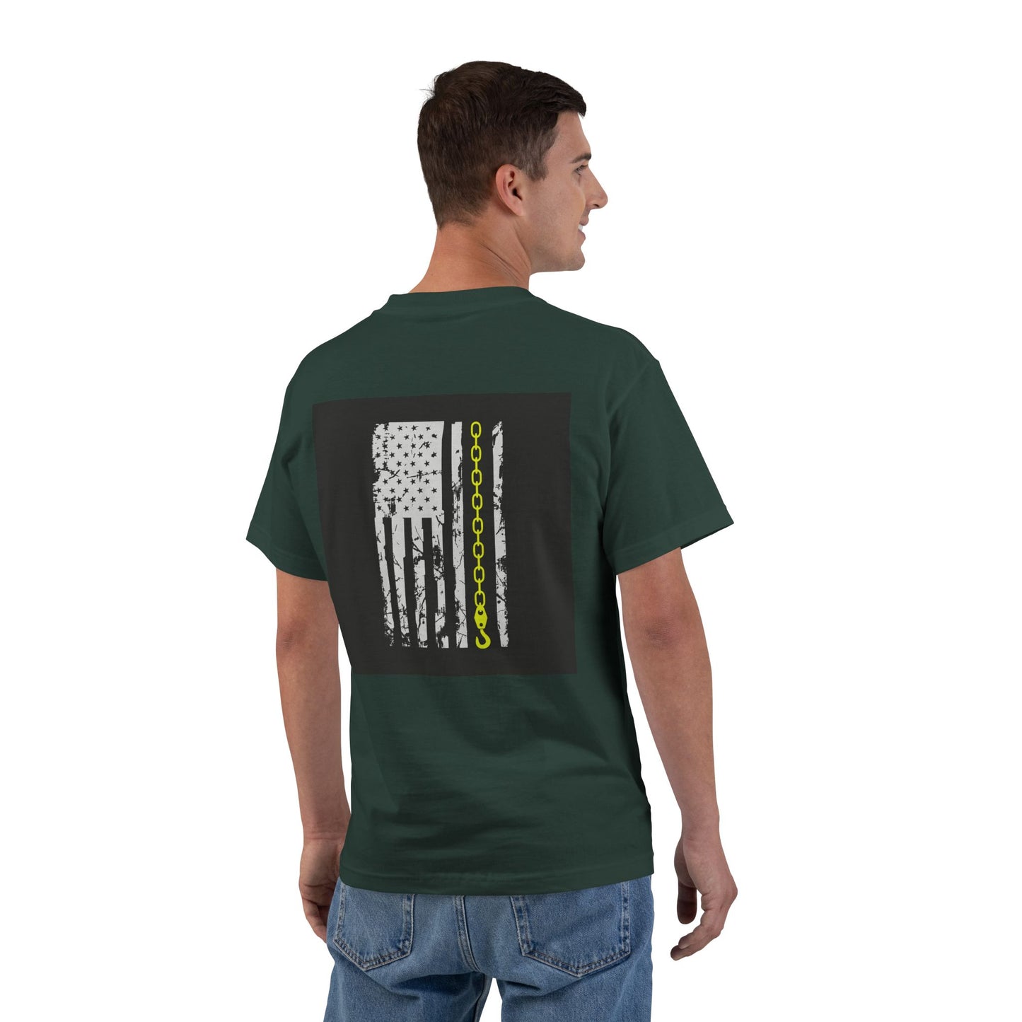 Thin Yellow Line Men's Short-Sleeve Crewneck Tee