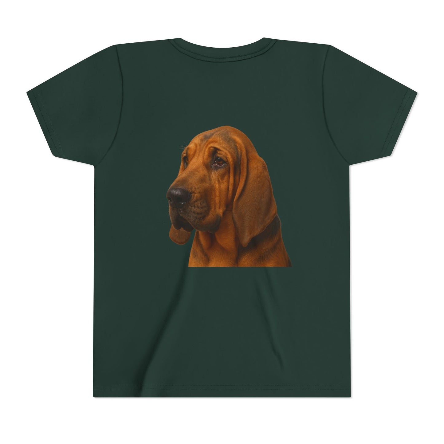 Bloodhound Head Youth Unisex Short Sleeve Crewneck Tee