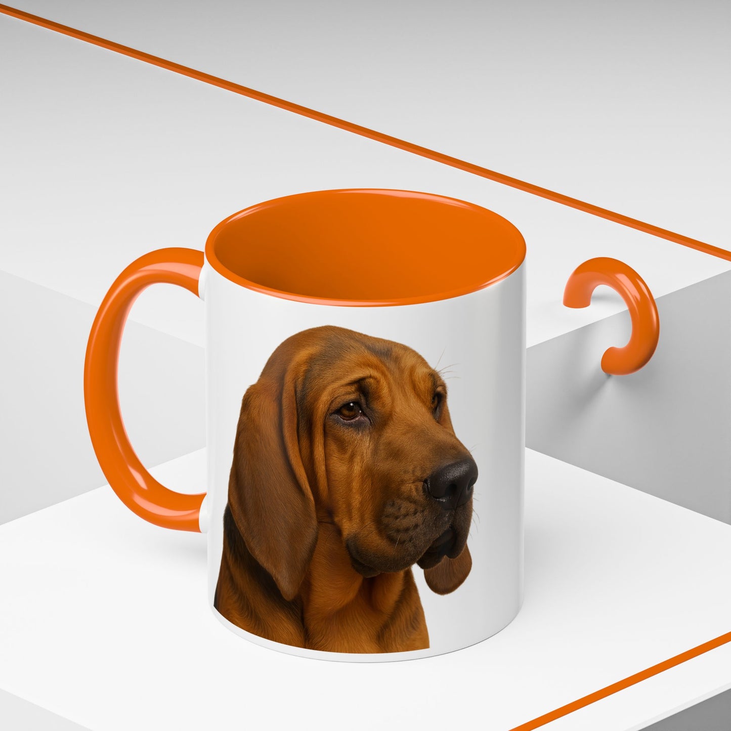 Bloodhound Head 2-Tone Coffee Mug