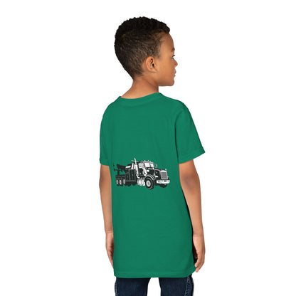 Heavy Tow Truck Youth Unisex Short Sleeve Crewneck Tee