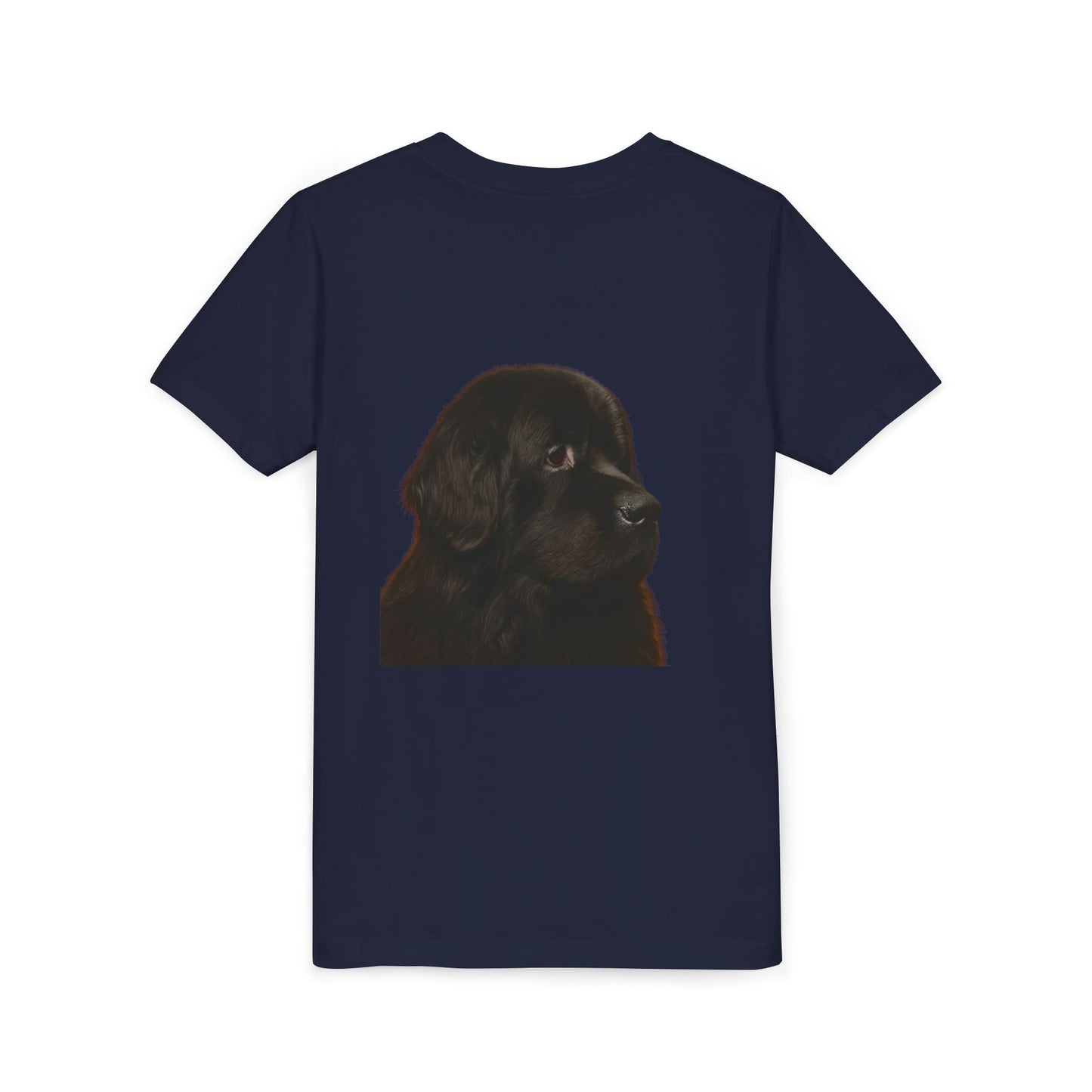 Newfie Head Youth Unisex Short Sleeve Crewneck Tee