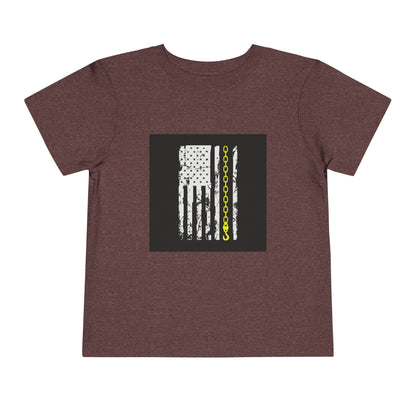 Thin Yellow Line Toddler Unisex Short Sleeve Crewneck Tee