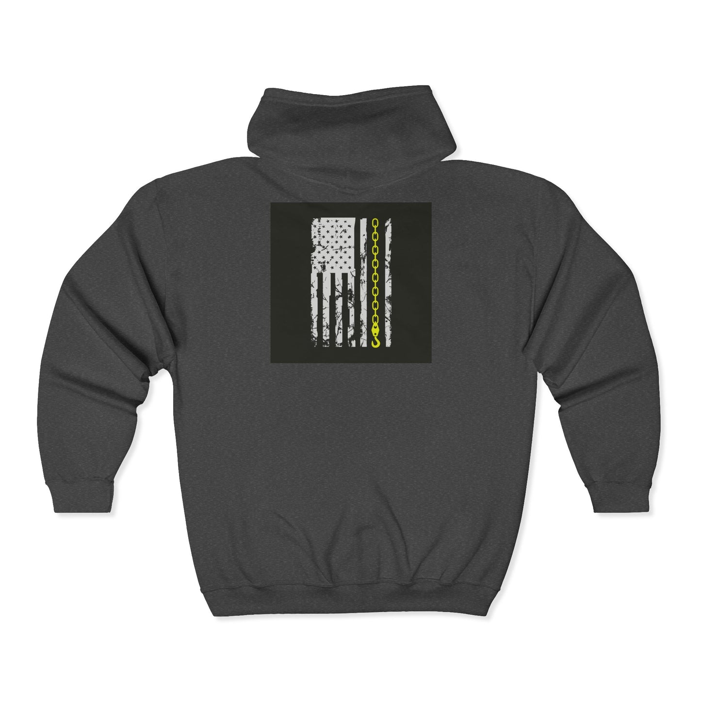 Thin Yellow Line Unisex Full Zip Hoodie