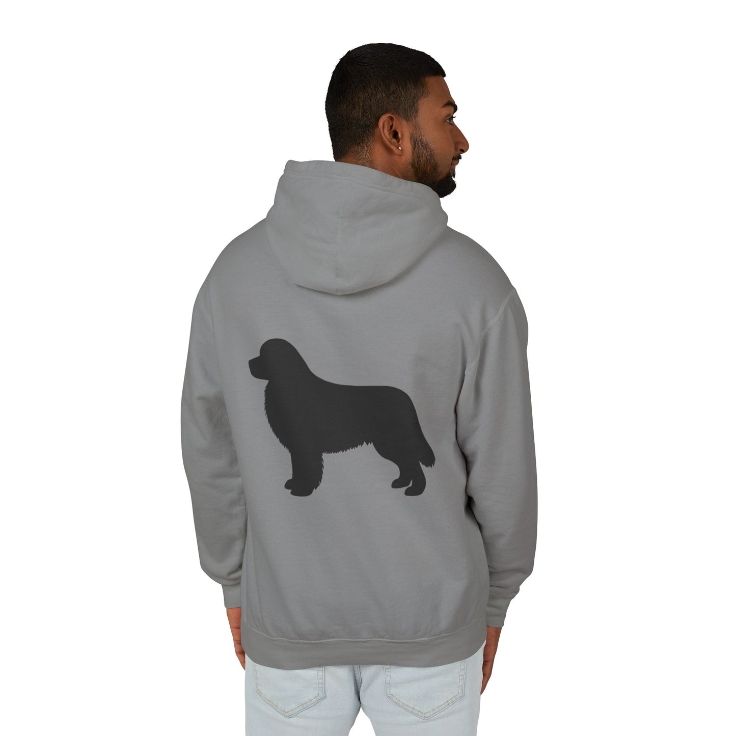 Newfie Silhouette Unisex Lightweight Hoodie
