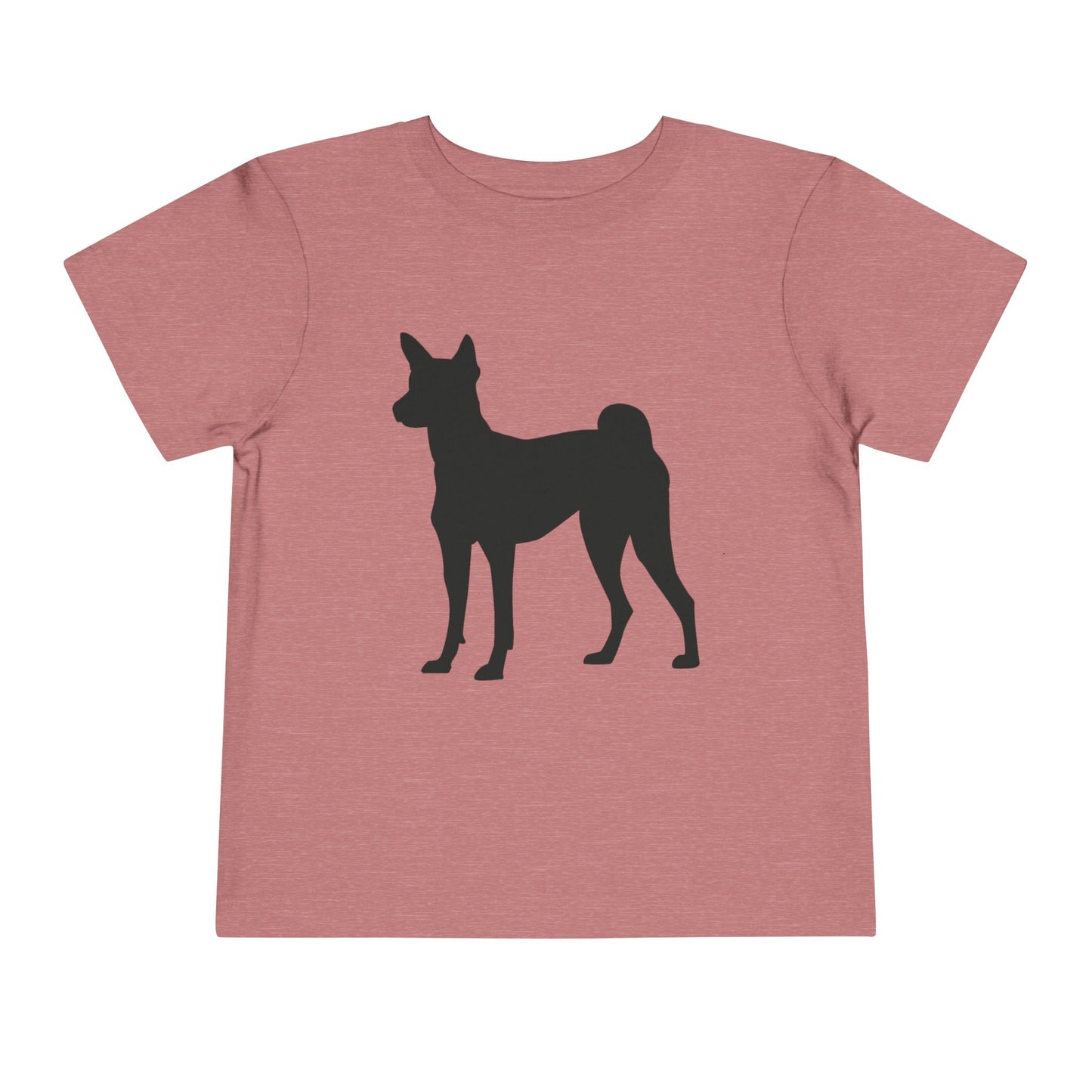 Basenji Silhouette Toddler Unisex Short Sleeve Crewneck Tee