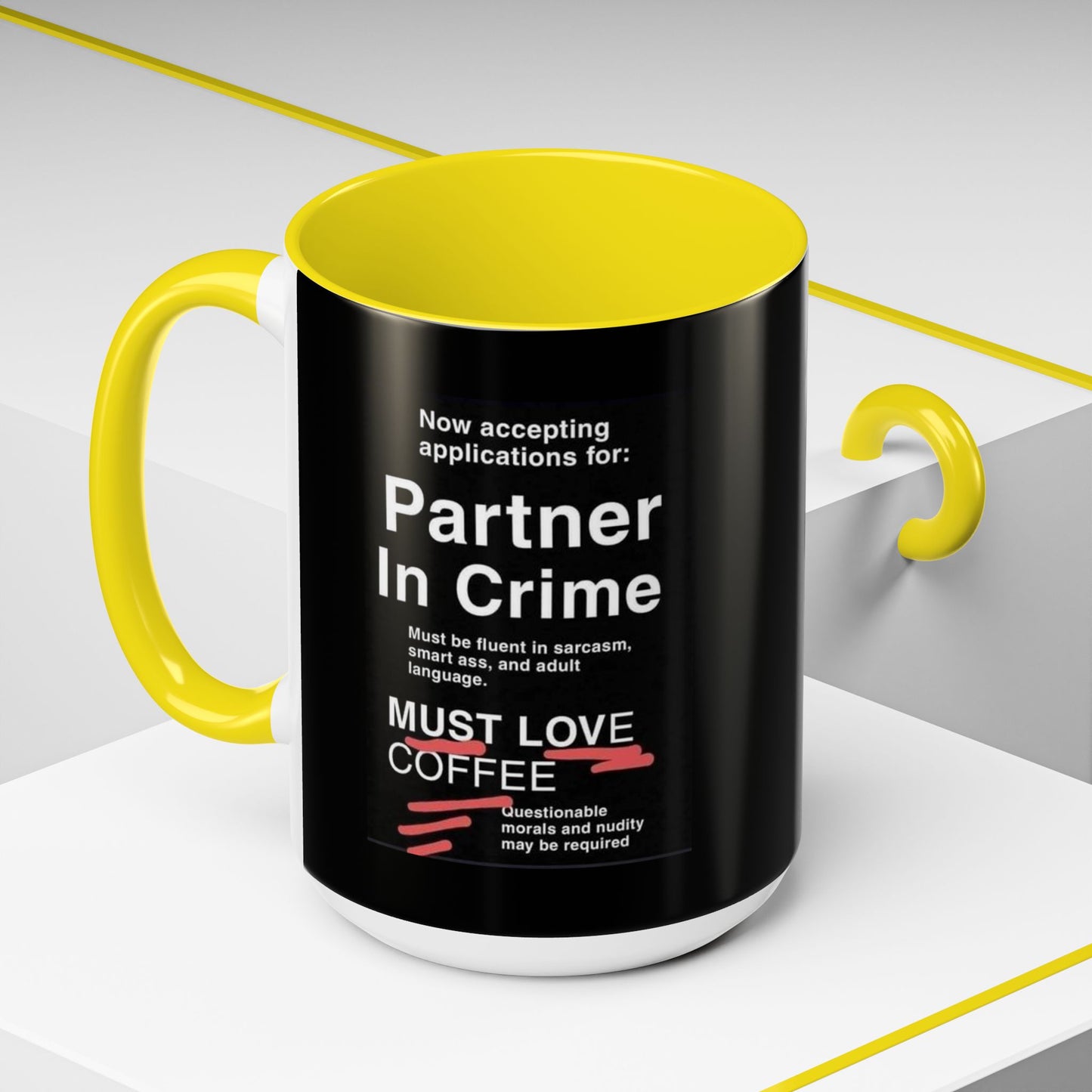 Partner In Crime 2-Tone Coffee Mug