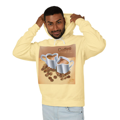 Coffee With Love Unisex Lightweight Hoodie