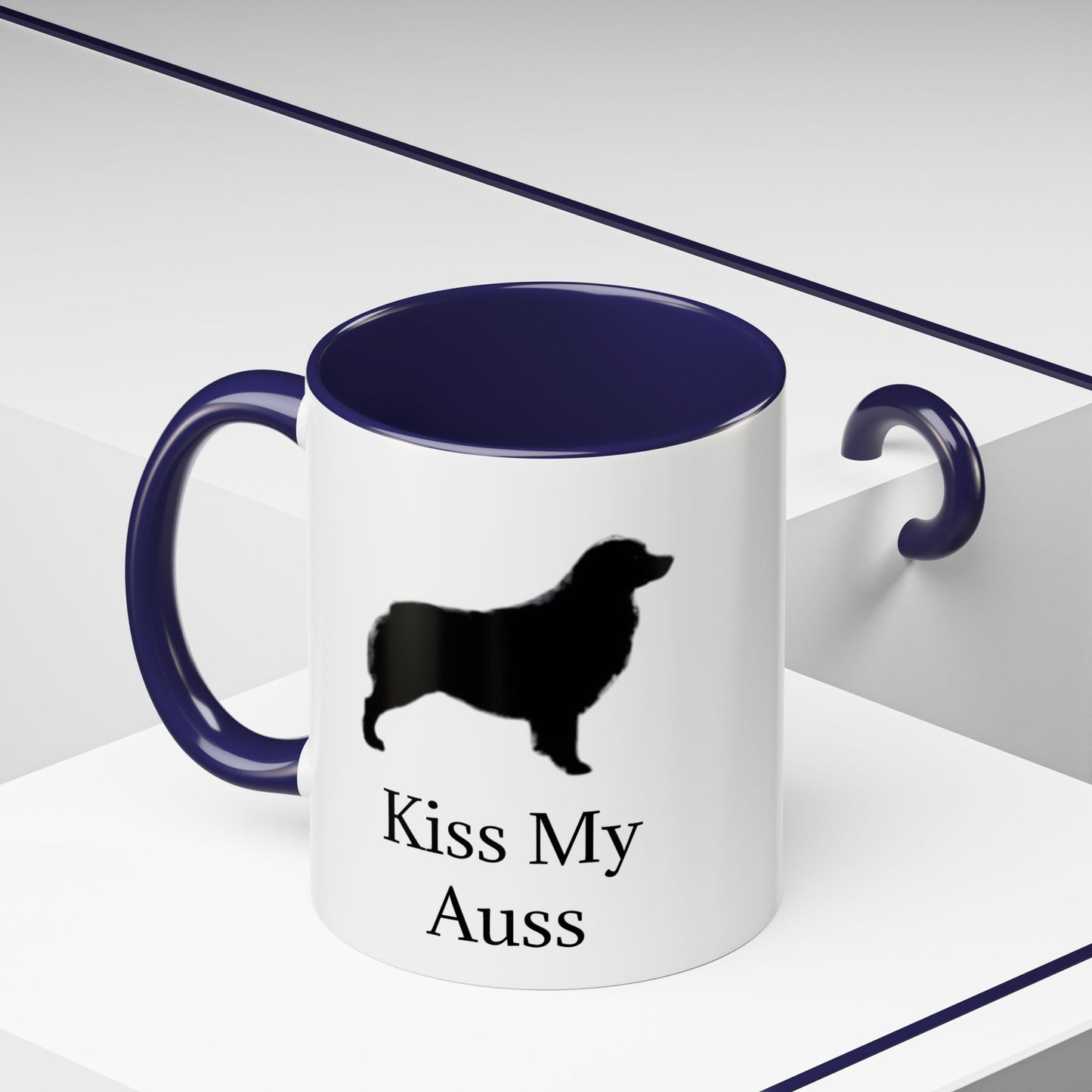 Kiss My Auss 2-Tone Coffee Mug