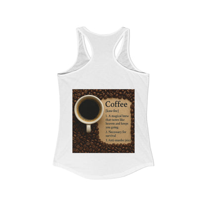 Coffee Definition Women's Racerback Tank