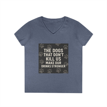 Drinks Stronger Women's V-Neck T-Shirt