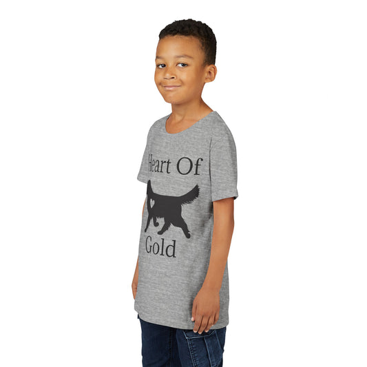 Heart Of Gold Youth Unisex Short Sleeve Crewneck Tee