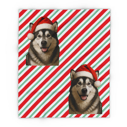 Santa Paws Malamute Arctic Fleece Blanket
