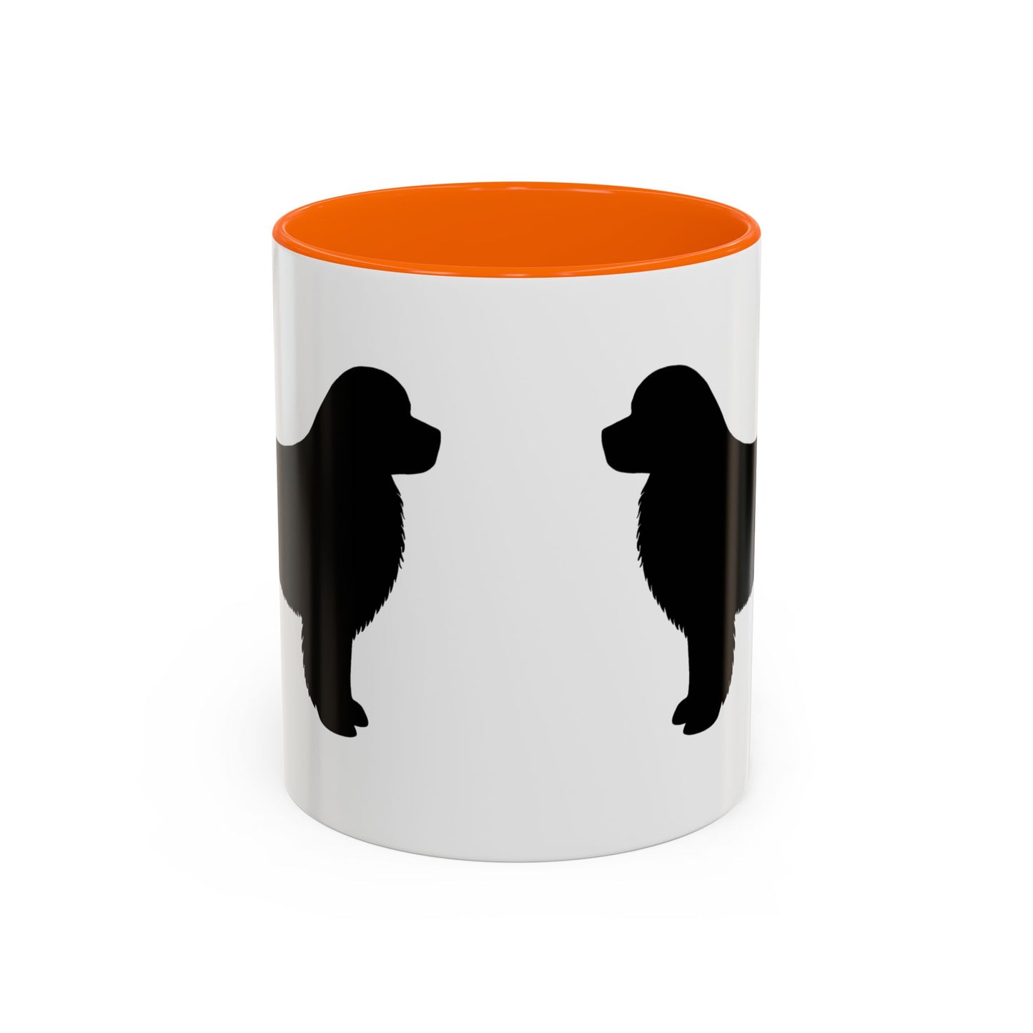 Newfie Silhouette 2-Tone Coffee Mug