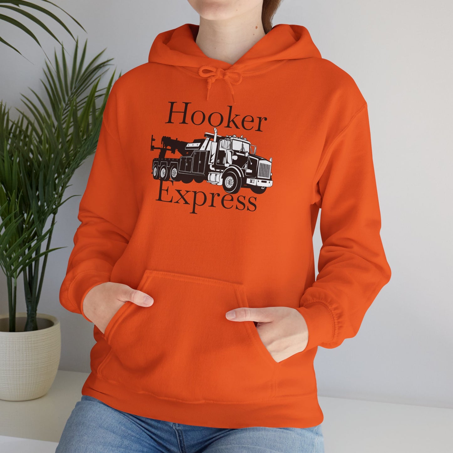 H**ker Express Heavy Tow Truck Unisex Hoodie