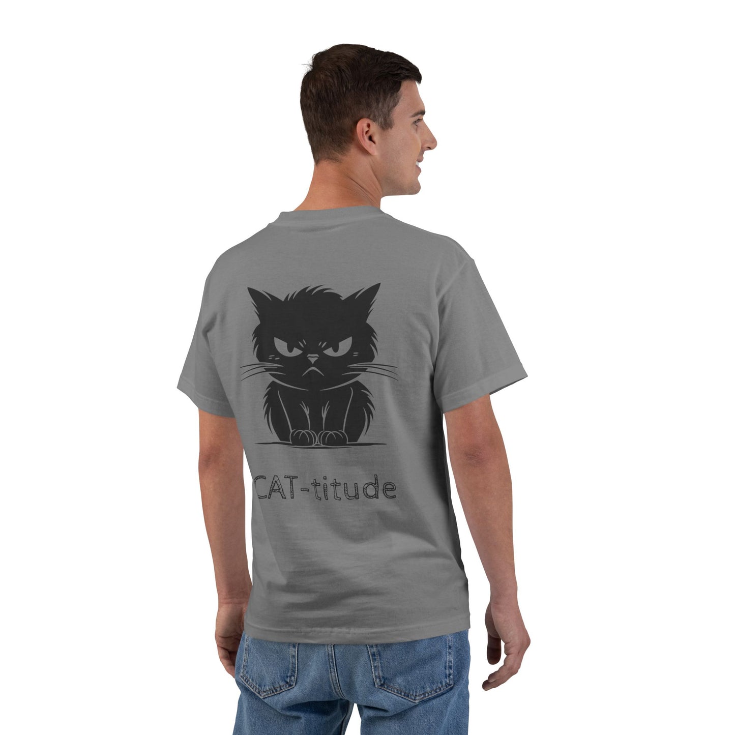 CAT-titude Men's Short-Sleeve Crewneck Tee