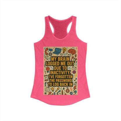 Logged Out Women's Racerback Tank