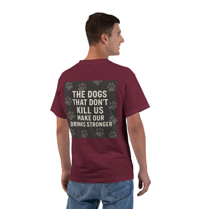 Drinks Stronger Men's Short-Sleeve Crewneck Tee