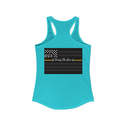 Thin Yellow Line Women's Racerback Tank