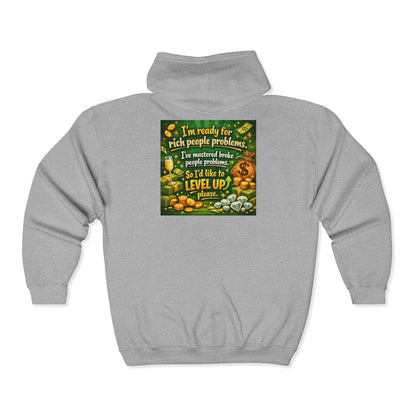 Level Up Unisex Full Zip Hoodie