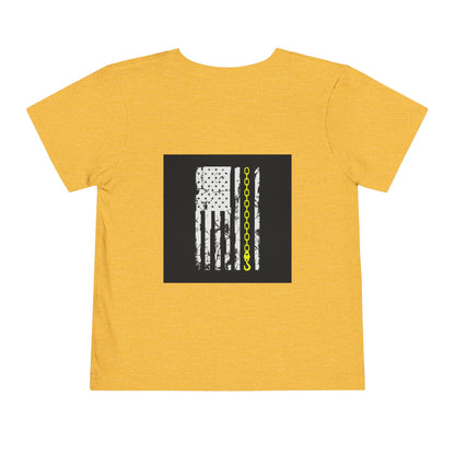 Thin Yellow Line Toddler Unisex Short Sleeve Crewneck Tee