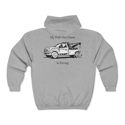 Pull Out Wheel Lift Tow Truck Unisex Full Zip Hoodie