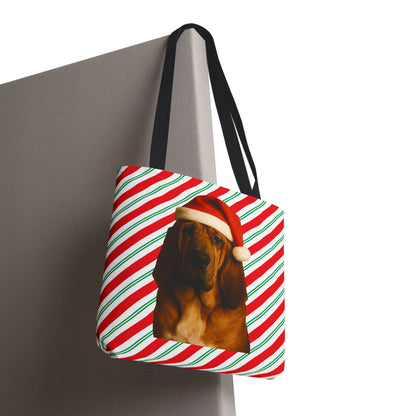 Santa Paws Bloodhound Tote Bag
