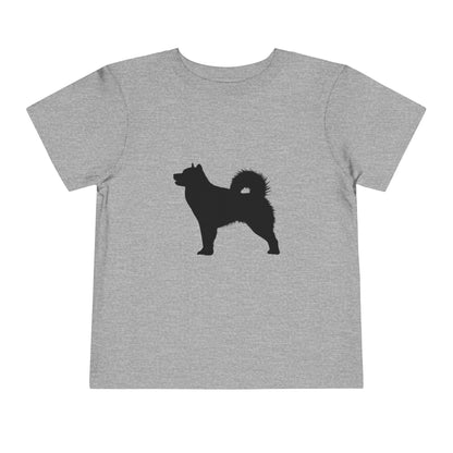 Malamute Silhouette Toddler Unisex Short Sleeve Crewneck Tee