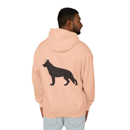 German Shepherd Silhouette Unisex Lightweight Hoodie