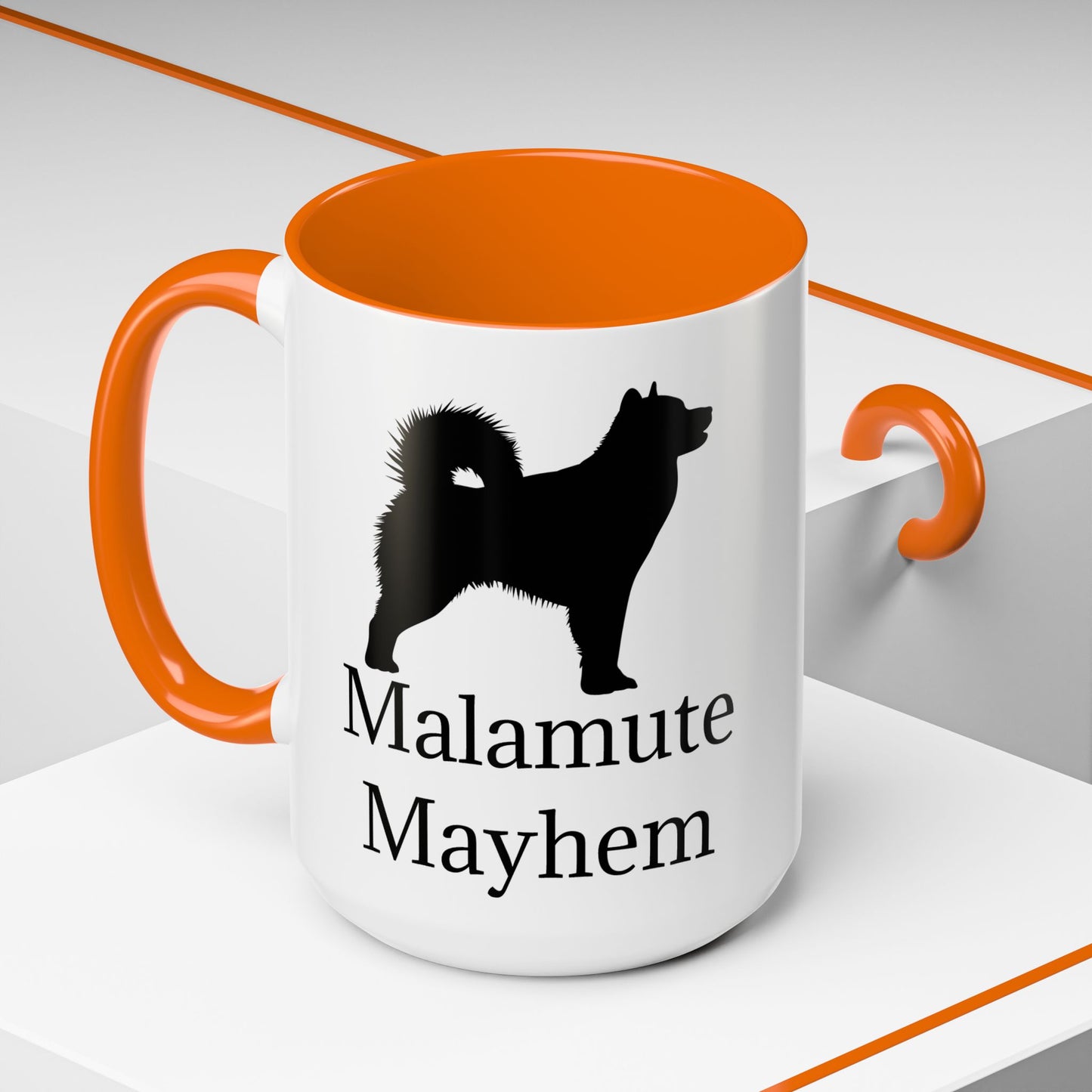 Malamute Mayhem 2-Tone Coffee Mug