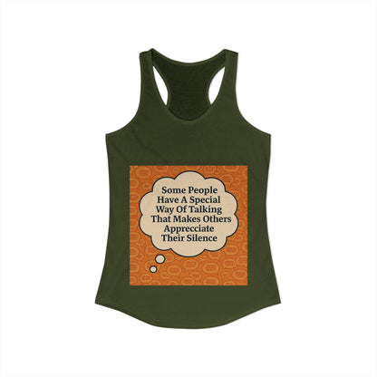Special Way Of Talking Women's Racerback Tank