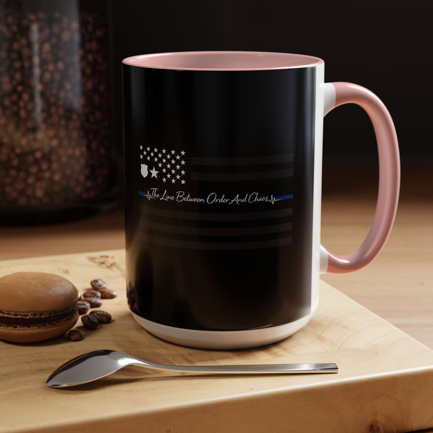 Thin Blue Line 2-Tone Coffee Mug