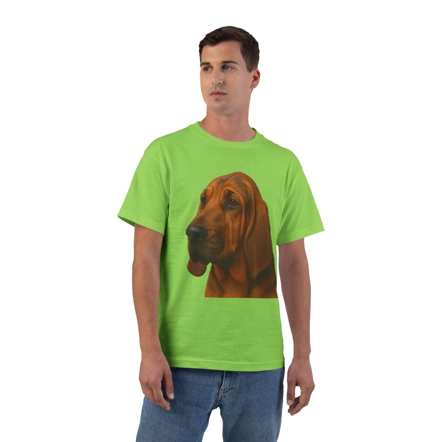 Bloodhound Head Men's Short-Sleeve Crewneck Tee