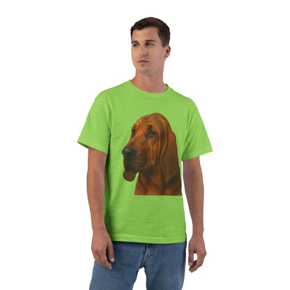 Bloodhound Head Men's Short-Sleeve Crewneck Tee