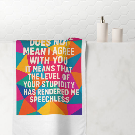 Speechless Mink-Cotton  Beach Towel