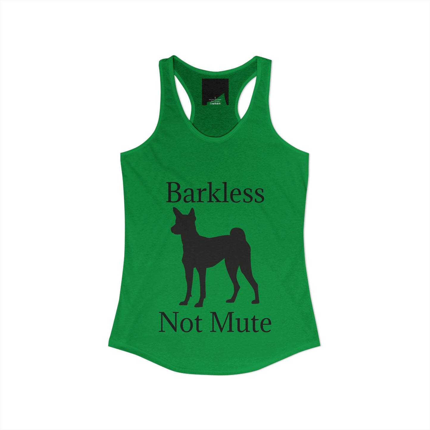 Barkless Not Mute Women's Racerback Tank