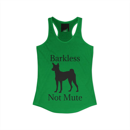 Barkless Not Mute Women's Racerback Tank