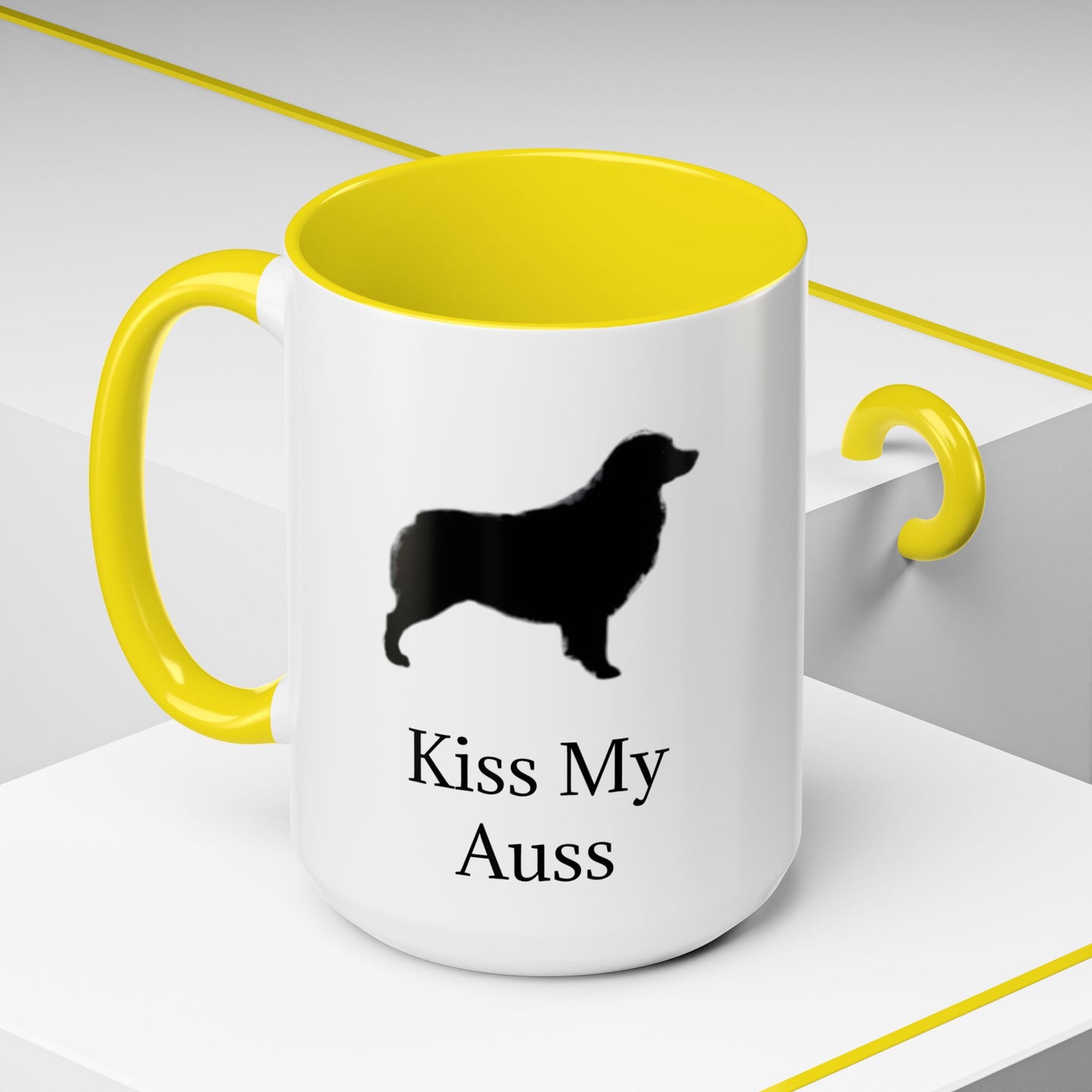 Kiss My Auss 2-Tone Coffee Mug
