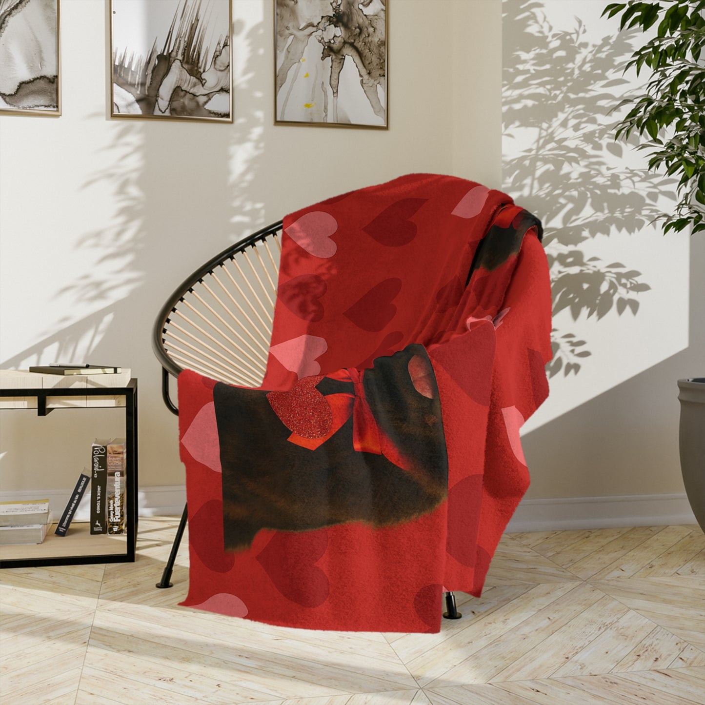 Cupid's Companion Newfie Velveteen Microfiber Blanket
