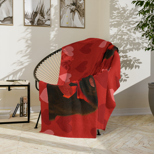 Cupid's Companion Newfie Velveteen Microfiber Blanket