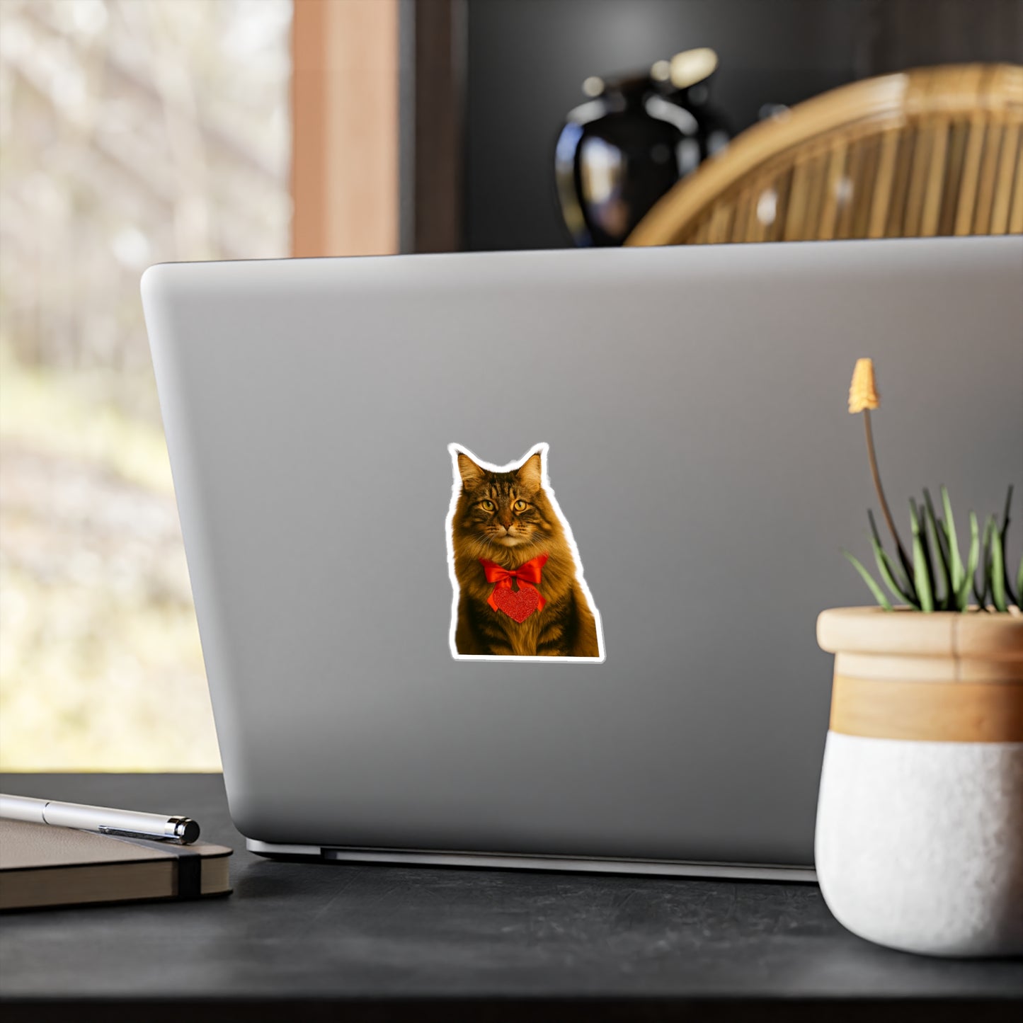 Cupid's Companion Cat Vinyl Decal