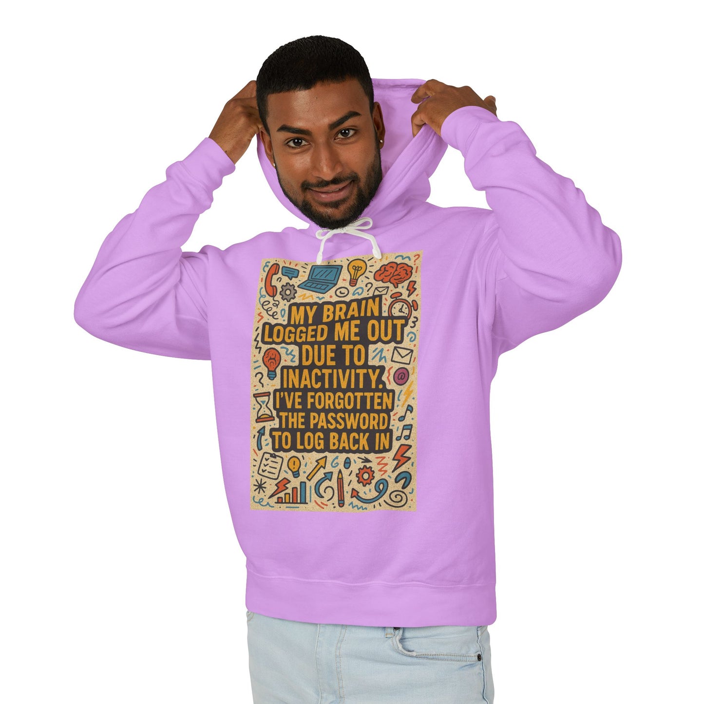 Logged Out Unisex Lightweight Hoodie