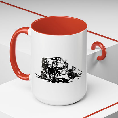 Slingin' Mud Side By Side 2-Tone Coffee Mug