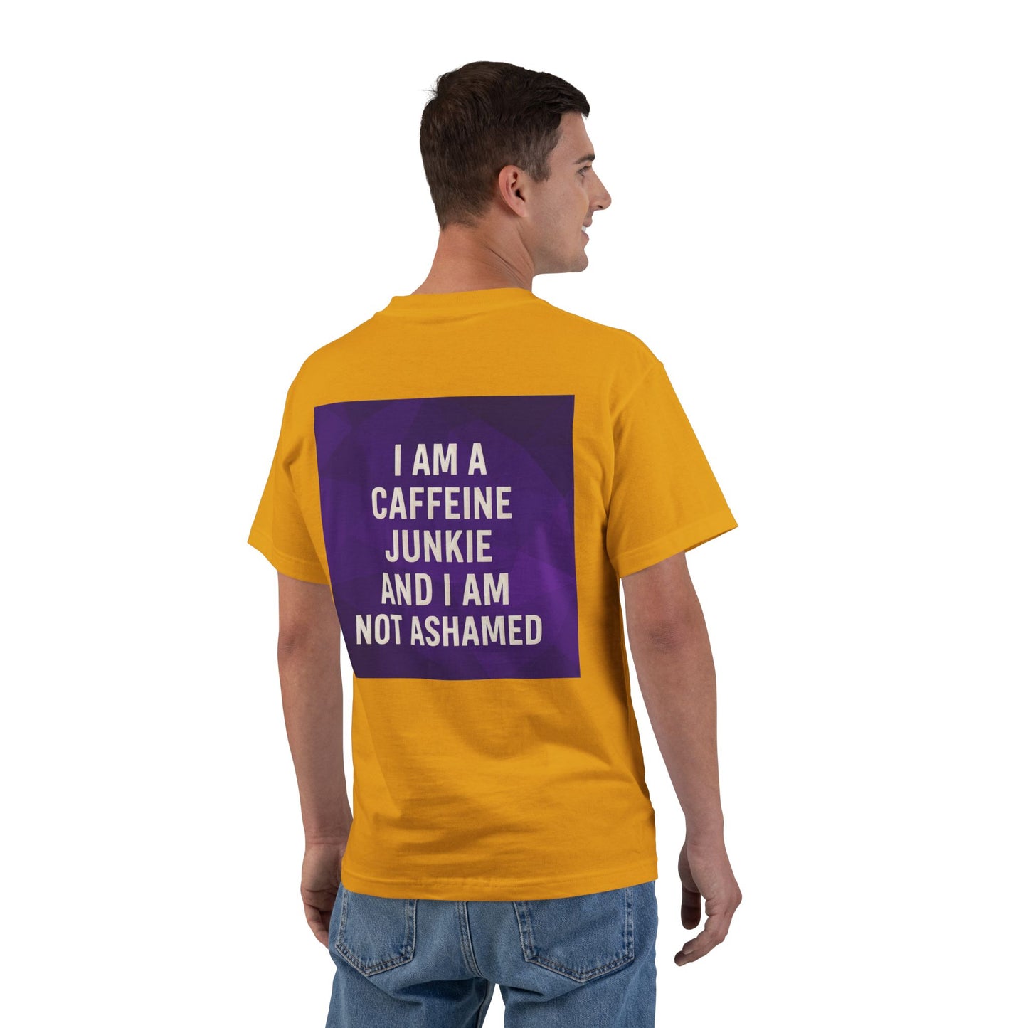 Caffeine Junkie Men's Short-Sleeve Crewneck Tee